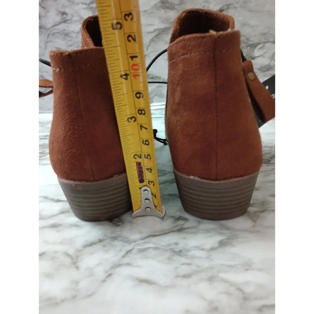 Arizona Jean Company Galen Chestnut Color Ankle Boots Booties Size 6.5M